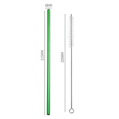 Reusable Metal Drinking Straws 304 Stainless Steel Drinking Straws Eco-Friendly Bent Straight Drinks Straws for Cocktail Milk