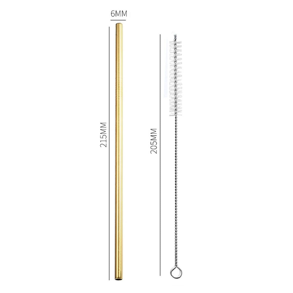Reusable Metal Drinking Straws 304 Stainless Steel Drinking Straws Eco-Friendly Bent Straight Drinks Straws for Cocktail Milk