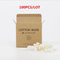 New Style Double Head Bamboo Cotton Swabs Eco Friendly Wooden Cotton Buds Recyclable Biodegradable for Makeup Nose Ear Clean