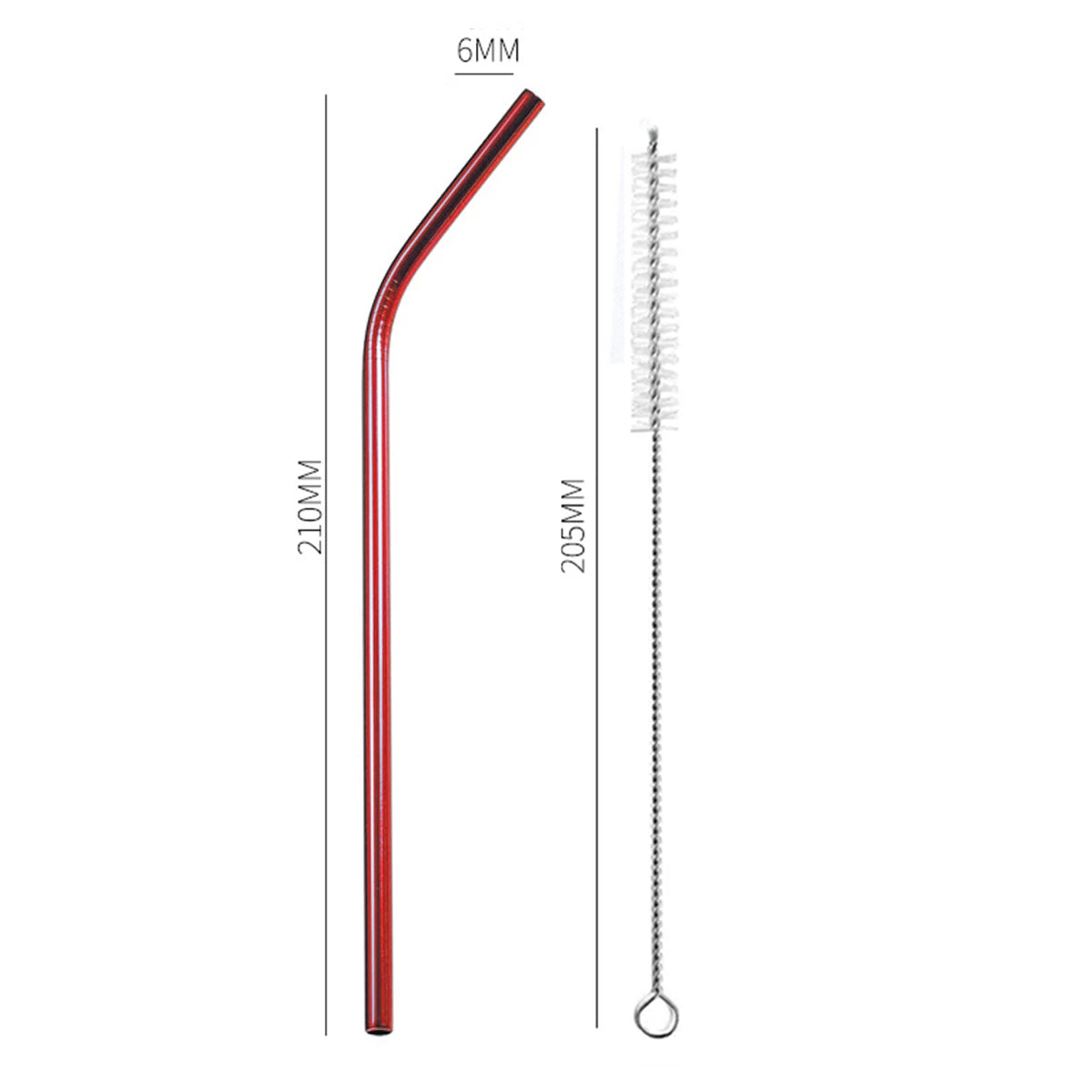 Reusable Metal Drinking Straws 304 Stainless Steel Drinking Straws Eco-Friendly Bent Straight Drinks Straws for Cocktail Milk